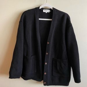 Small black cardigan from Madewell - thick and warm